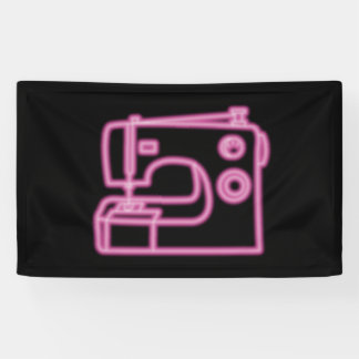 Teken voor neonnaaimachine Roze Spandoek