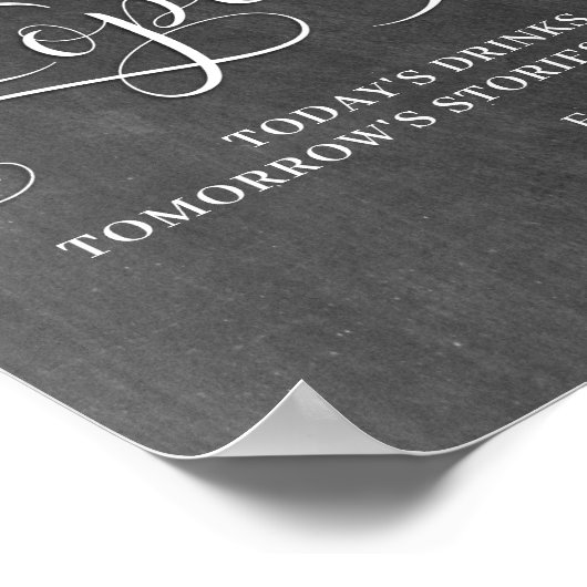 Teken voor openbalsalkbordbruiloft poster (Hoek)