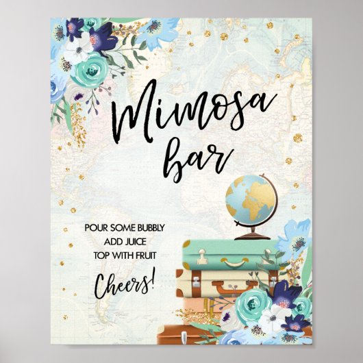 Teken voor rolbordavontuurschotel Mimosa Bar Poster (Voorkant)