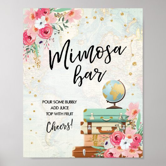 Teken voor rolbordavontuurschotel Mimosa Bar Poster (Voorkant)