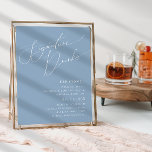 Teken voor rotsblauwe handtekeningen voor rotsvast poster<br><div class="desc">Introductie van ons verbluffende whimsical script, met een stoffige blauwe handtekening, drinken die perfect zijn voor je eenvoudige moderne boho Spring-viering. Ons elegante ontwerp omvat een levendig helder, pastelkleurpalet met een chic calligraphy script. Of u nu de voorkeur geeft aan een minimalistische of klassieke stijl, ons unieke bewerkbare product biedt...</div>