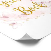 Teken voor roze en goudganstabel poster (Hoek)