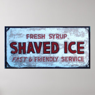  teken voor Shaved Ice Poster
