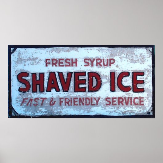 teken voor Shaved Ice Poster (Voorkant)