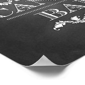 Teken voor snoep balk 8x10 poster (Hoek)