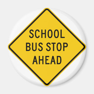 Teken voor stoppen van schoolbus magneet