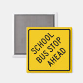Teken voor stoppen van schoolbus magneet (Voorkant / Achterkant)