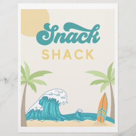 Teken voor Surf van Surf Shack | Surf-voedselbord