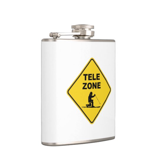 Teken voor Telemark Ski Zone Heupfles (Rechts)