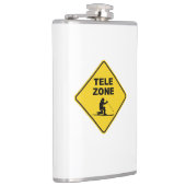 Teken voor Telemark Ski Zone Heupfles (Rechts)