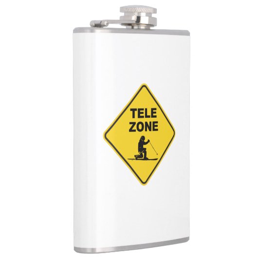 Teken voor Telemark Ski Zone Heupfles (Rechts)