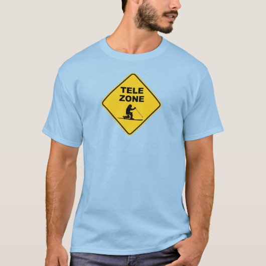 Teken voor Telemark Ski Zone T-shirt (Voorkant)