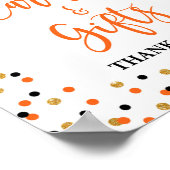 Teken voor toegestane kaarten en cadeautjes poster (Hoek)