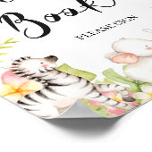 Teken voor Tropisch Oerwoud Baby shower Guest Book Poster (Hoek)