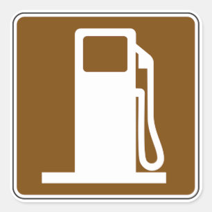 Teken voor verkeersborden vierkante sticker