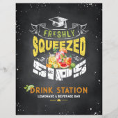 Teken voor vers geperste drankjes Drinkstation (Voorkant)