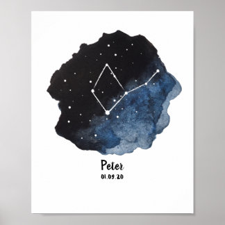 Teken voor vigo Zodiac Constellation Poster