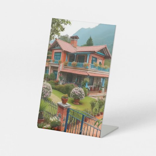 "Teken voor voetgangersdisplay" Reclamebord Met Voetstuk (Voorkant)