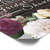 Teken voor Vrijgezellenfeest voor echt hout Poster (Hoek)