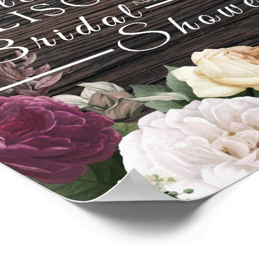 Teken voor Vrijgezellenfeest voor echt hout Poster (Hoek)