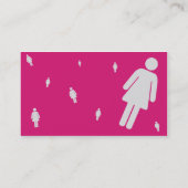 Teken voor vrouw - Zakelijk Visitekaartje (Achterkant)