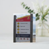 Teken voor waarschuwing briefkaart (Staand voorkant)