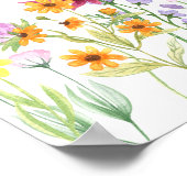 Teken voor Wildflower Meadow Bruidsshower Mimosa B Poster (Hoek)