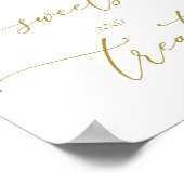 Teken voor zoeten en behandelen, Baby shower-desse Poster (Hoek)