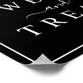 Teken voor zwarte en witte bruiloft poster (Hoek)