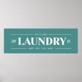 Teken wasgoed poster (Voorkant)