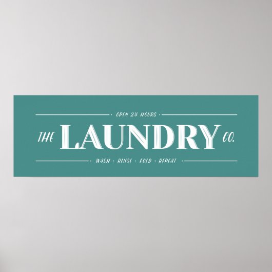 Teken wasgoed poster (Voorkant)