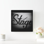  teken "werkgebied" vierkante klok (Huis)