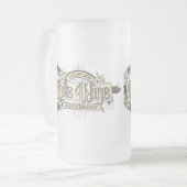  teken witte wijndag matglas bierpul (Voorkant links)