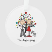 Tekenaantal combinatie met kattenacrylversiering ornament (voorkant)