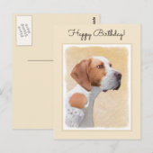 Tekenaanwijzer - Kute Original Dog Art Briefkaart (Voorkant / Achterkant)