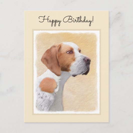 Tekenaanwijzer - Kute Original Dog Art Briefkaart (Voorkant)