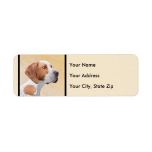 Tekenaanwijzer - Kute Original Dog Art Etiket