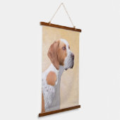 Tekenaanwijzer - Kute Original Dog Art Hangend Wandkleed (Gebogen)