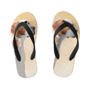 Tekenaanwijzer - Kute Original Dog Art Kinder Teenslippers