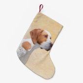 Tekenaanwijzer - Kute Original Dog Art Kleine Kerstsok (Voorkant (Hangend))