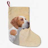 Tekenaanwijzer - Kute Original Dog Art Kleine Kerstsok (Voorkant)