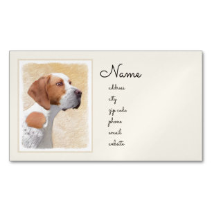 Tekenaanwijzer - Kute Original Dog Art Magnetisch Visitekaartje