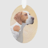 Tekenaanwijzer - Kute Original Dog Art Ornament (achterkant)
