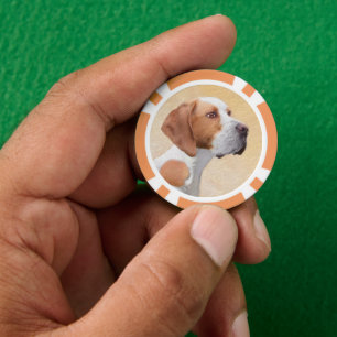 Tekenaanwijzer - Kute Original Dog Art Poker Chips