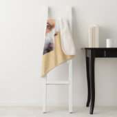 Tekenaanwijzer - Kute Original Dog Art Sherpa Deken (In situ)