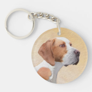 Tekenaanwijzer - Kute Original Dog Art Sleutelhanger