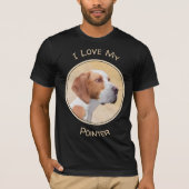 Tekenaanwijzer - Kute Original Dog Art T-shirt (Voorkant)