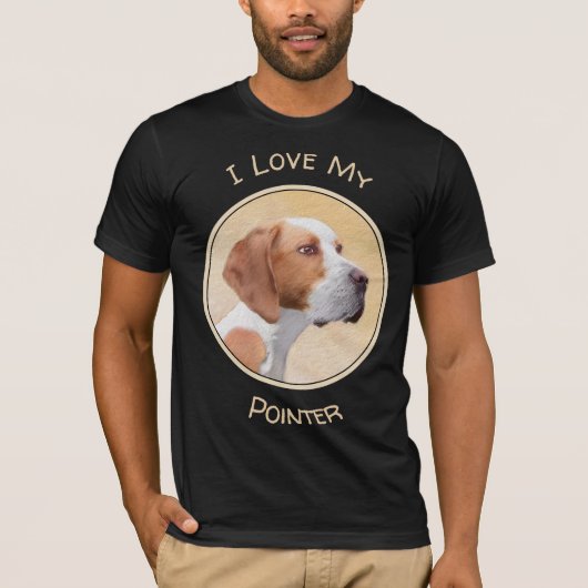 Tekenaanwijzer - Kute Original Dog Art T-shirt (Voorkant)
