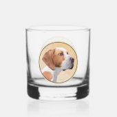 Tekenaanwijzer - Kute Original Dog Art Whisky Glas (Achterkant)