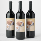 Tekenaanwijzer - Kute Original Dog Art Wijn Etiket (Flessen)